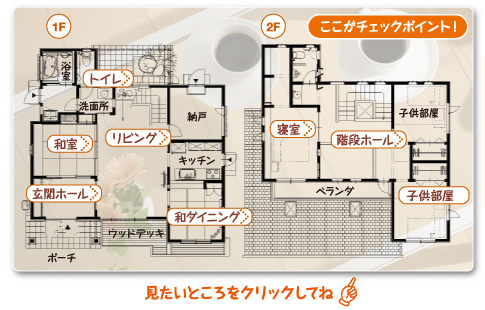 モデルハウス間取り図